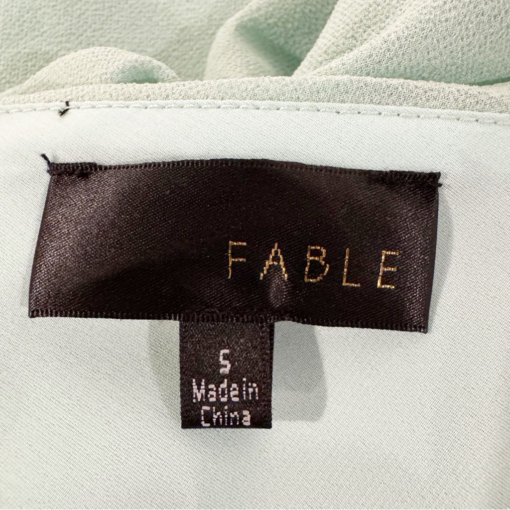 House Of Lolo / Fable | Grecian One Shoulder Mint Dress Sz. S — image 6 of 8
